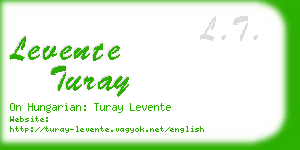 levente turay business card